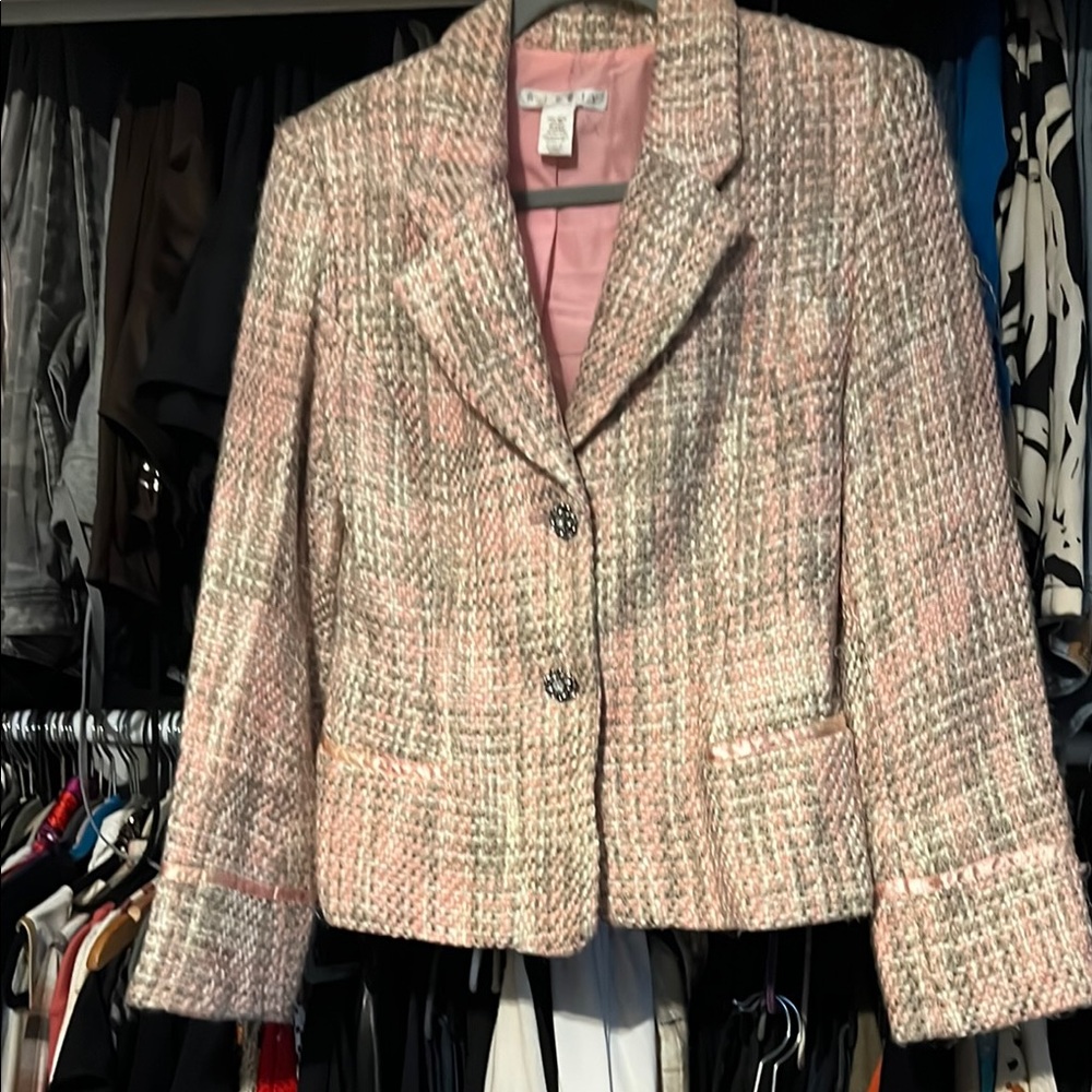 Women's Pink Tweed Jacket